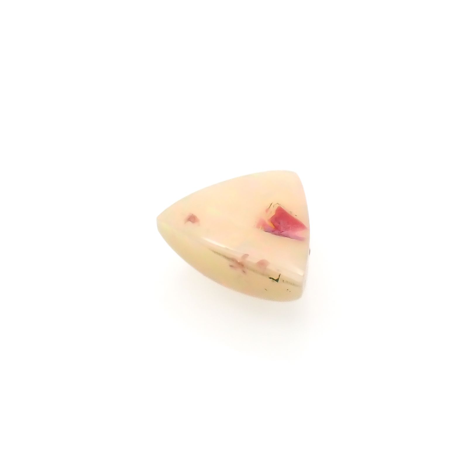 エチオピアオパール(宝石名オパール)エチオピア産 4.189ct ソ付(彩珠)[230722822]13.4x12.7mm前後