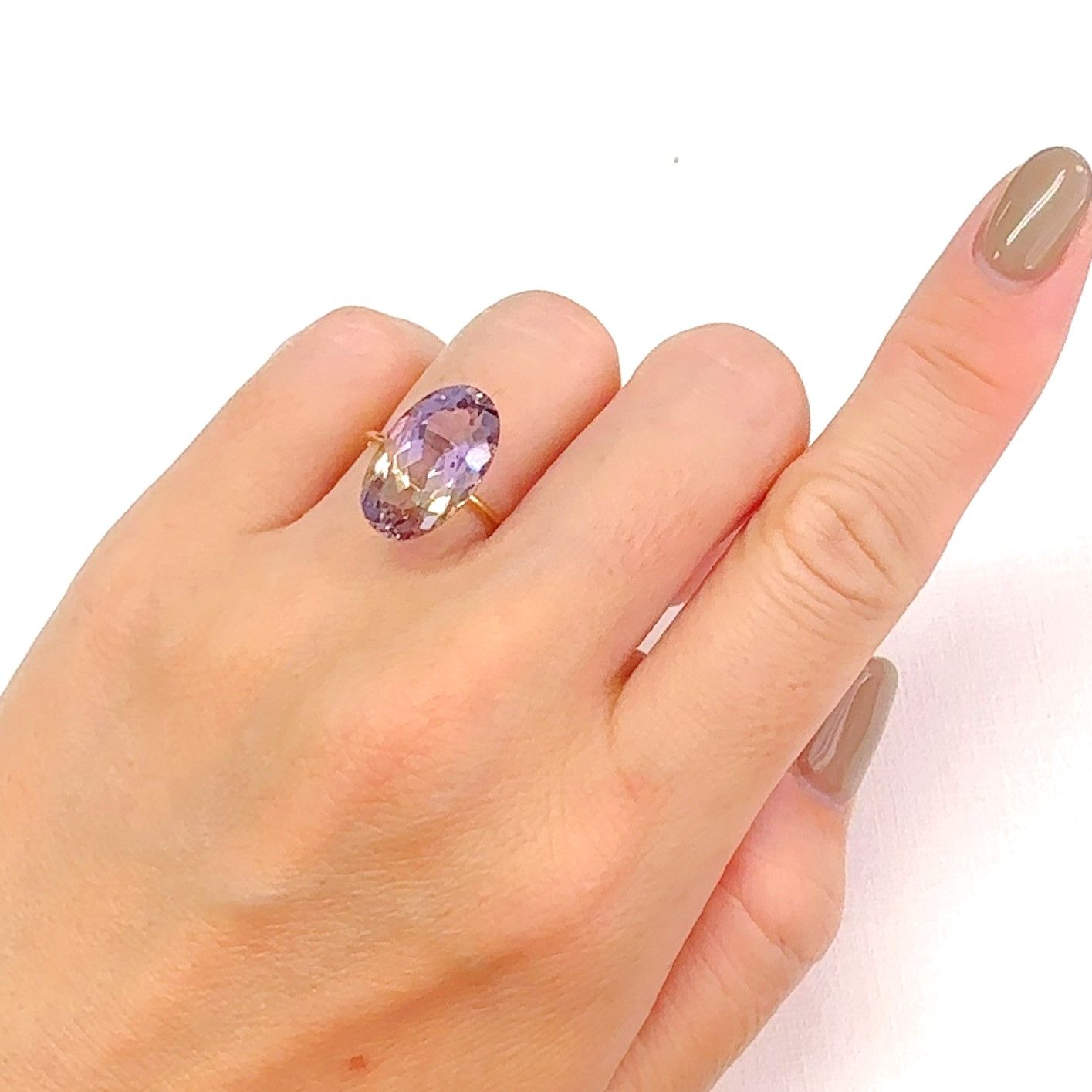 アメトリン ボリビア産 7.12ct[240928884]16.5x9.7mm前後