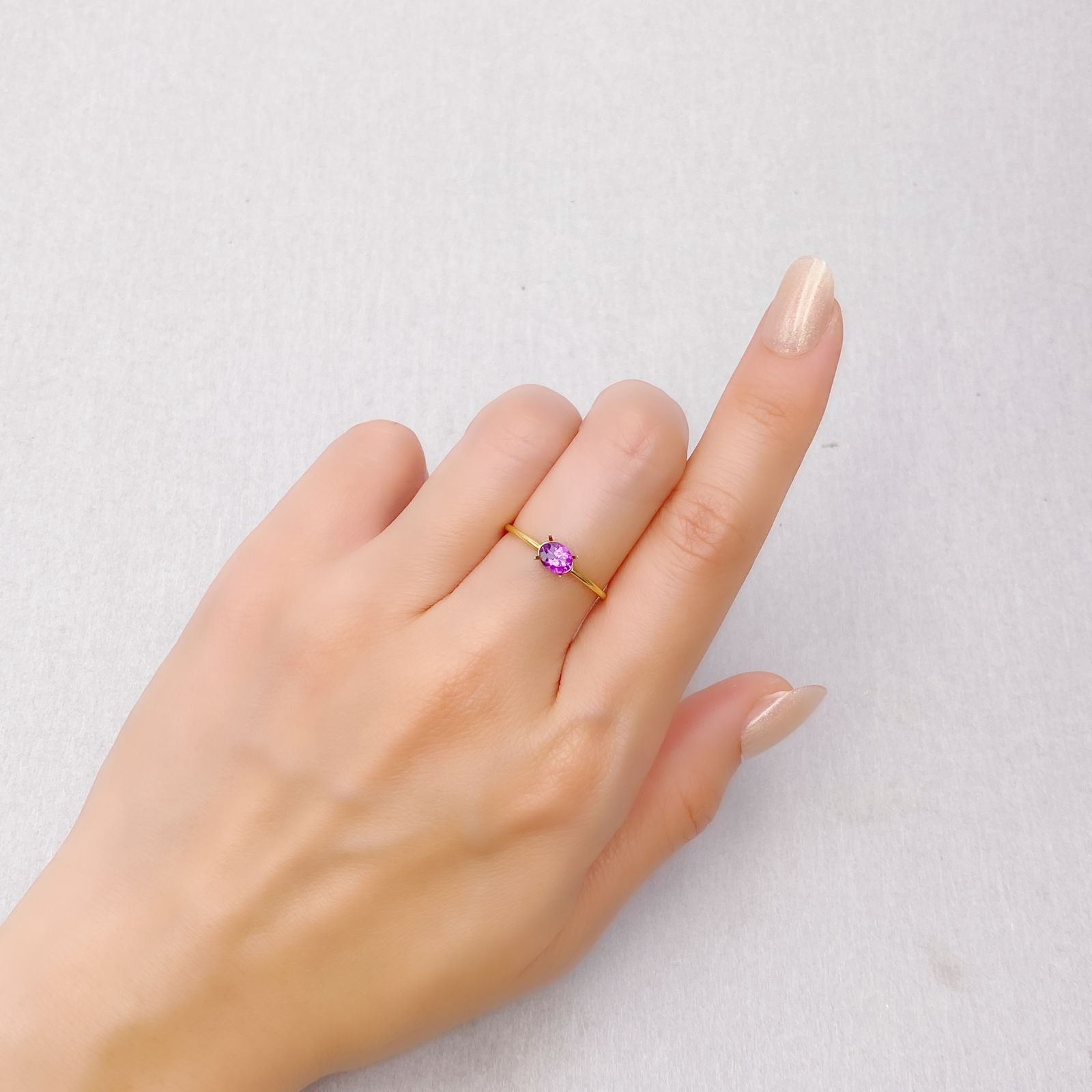 グレープガーネット ブラジル産 0.47ct [241229638]5.1x4.1mm前後