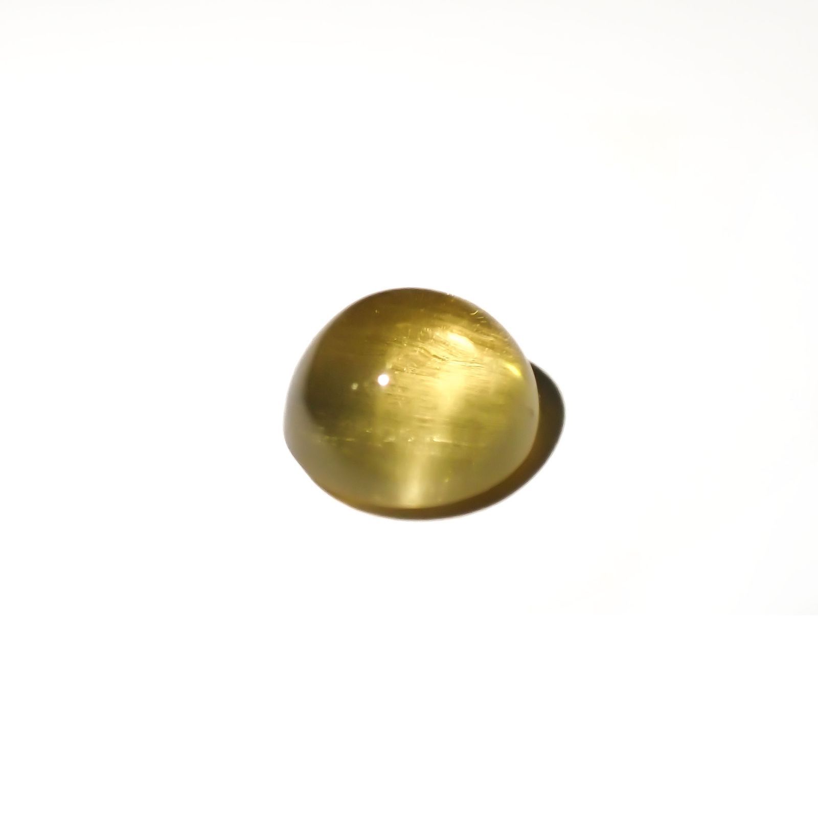 イエローベリルキャッツアイ(宝石名イエロー・ベリル キャッツアイ)ブラジル産 3.05ct 識別済[220917869]9.1x9mm前後