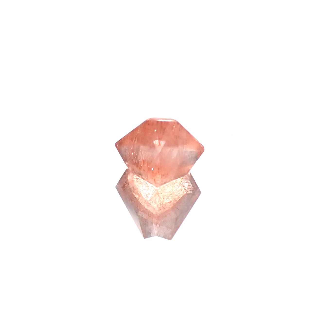 ◇カスタムカット◇ストロベリークォーツ カザフスタン産 0.63ct[240125493]5.3x5.2mm前後