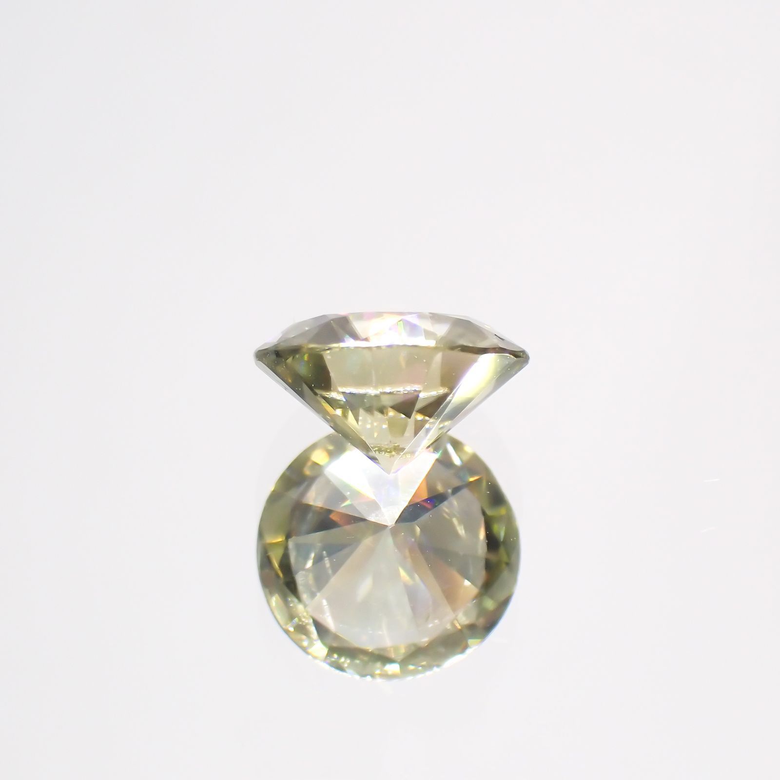イエロージルコン(宝石名ジルコン)スリランカ/カンボジア産 1.93ct 識別済[230823196]7.5x7.4mm前後