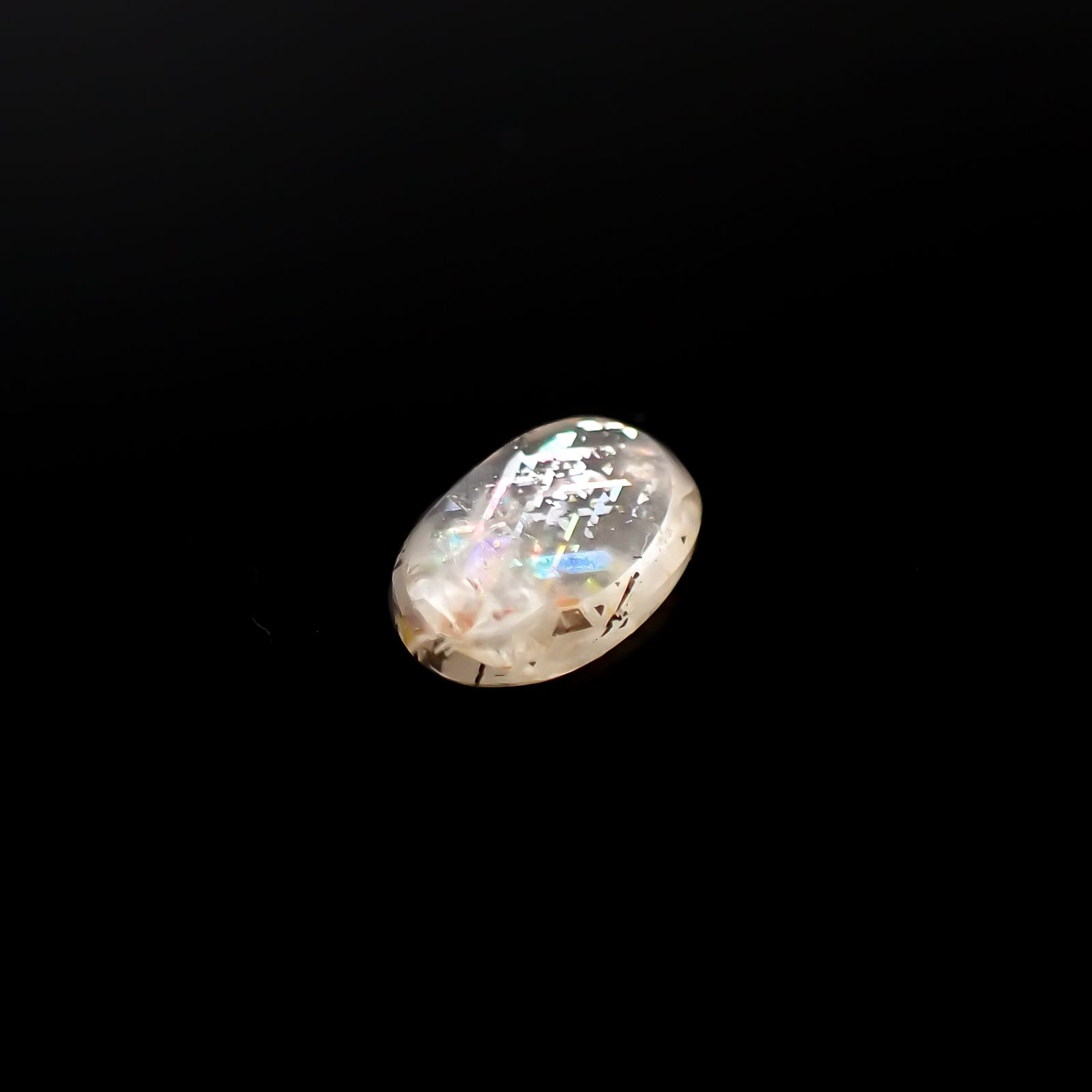 レインボーラティスサンストーン オーストラリア産 0.98ct[240326529]8.6x5.5mm前後