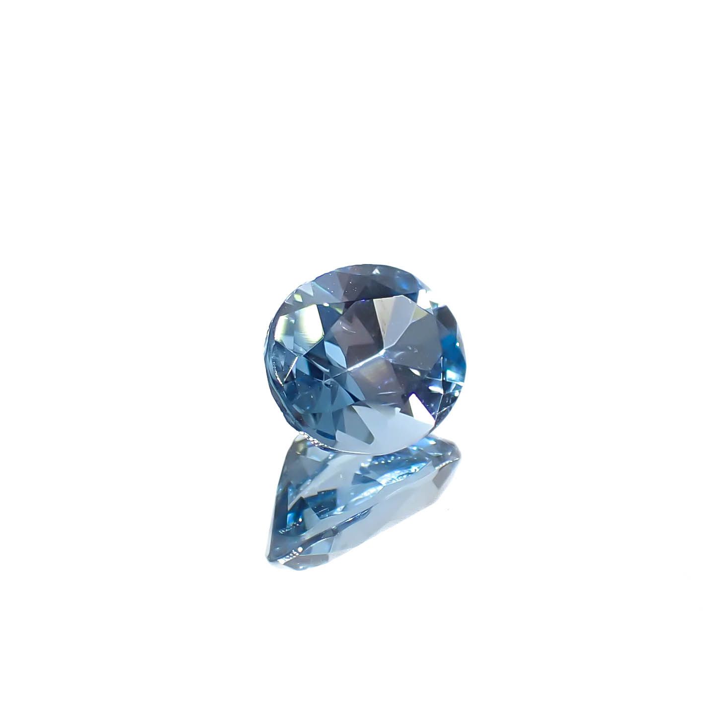 タトゥーアクアマリン ブラジル・ミナスジェライス州タトゥー鉱山産 0.70ct[240929121]6.6x5.3mm前後