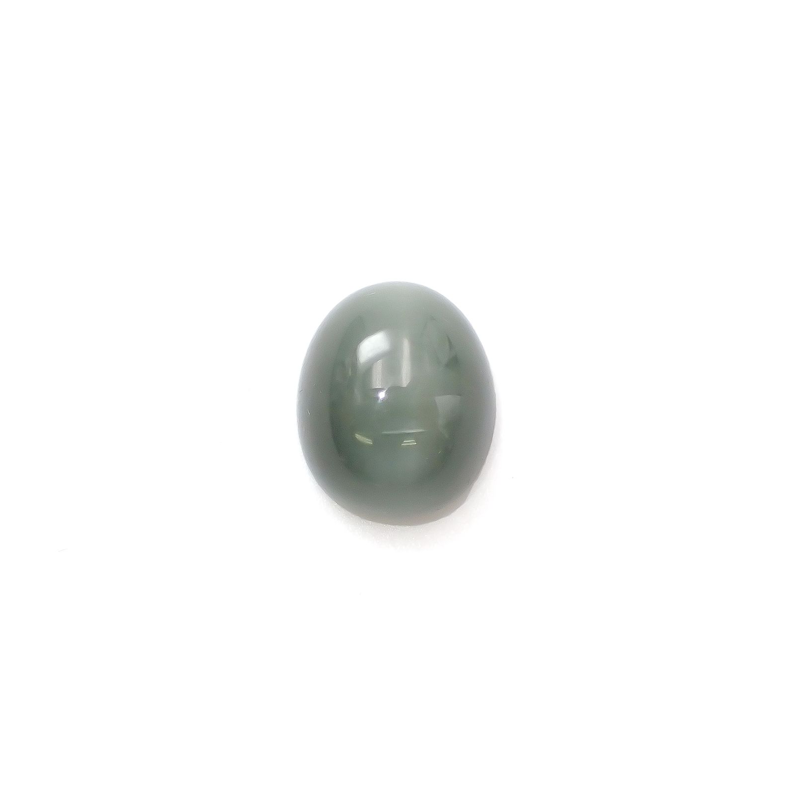 グリーンアパタイトキャッツアイ ブラジル産 7.81ct[240427180]12.5x10.4mm前後