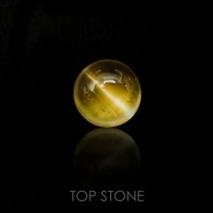 イエローベリルキャッツアイ(宝石名イエロー・ベリル キャッツアイ)ブラジル産 4.65ct 識別済[220917870]10.1x10mm前後