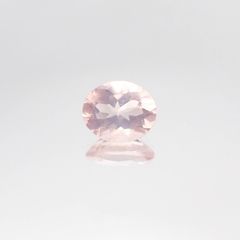 ローズクォーツ(宝石名ローズ・クォーツ)モザンビーク産 0.82ct 識別済[231023884]6.9x5.9mm前後
