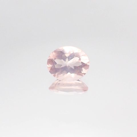ローズクォーツ(宝石名ローズ・クォーツ)モザンビーク産 0.82ct 識別済[231023884]6.9x5.9mm前後