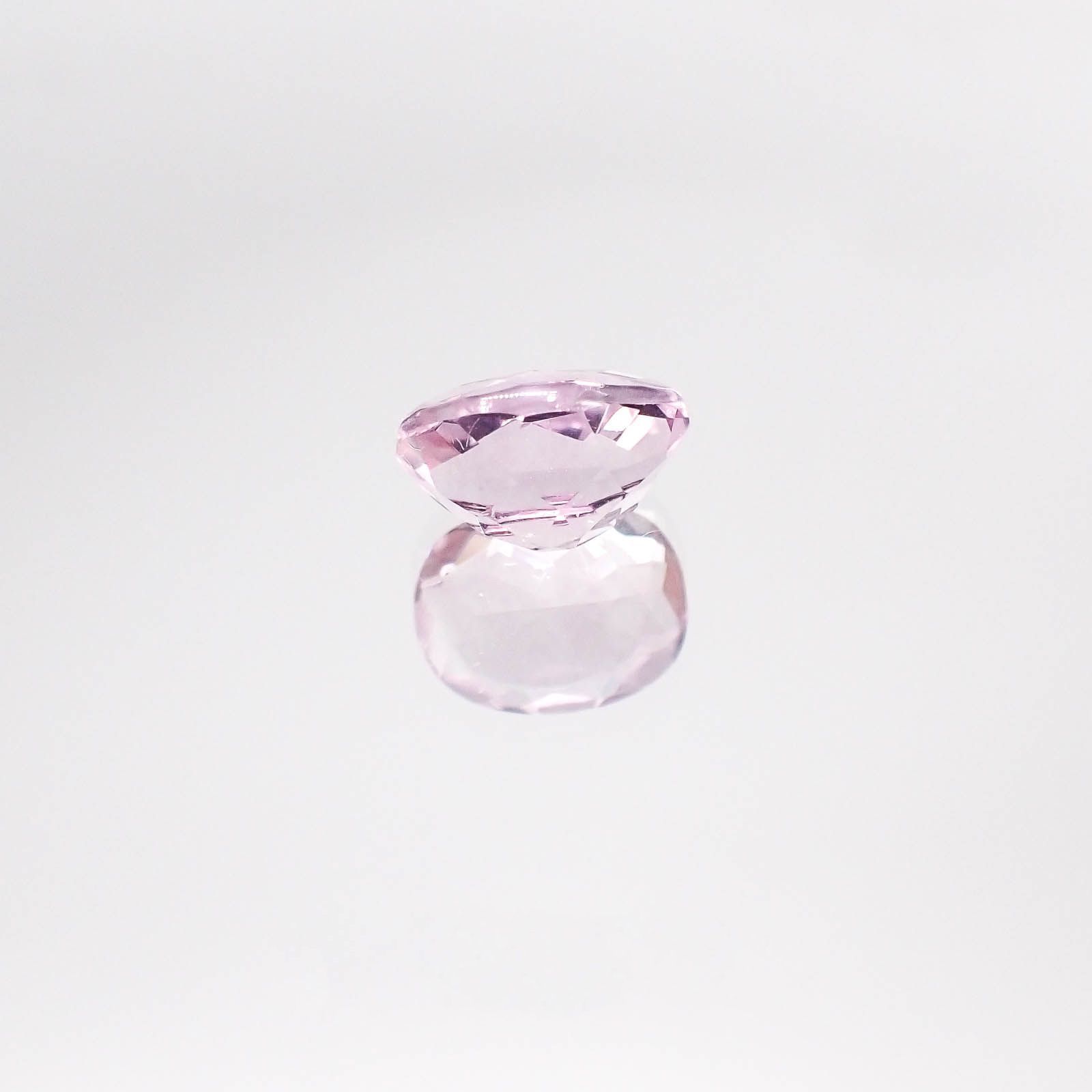 ピンクフローライト(宝石名ピンク・フルオライト)ブラジル産 1.57ct 識別済[231023888]7.8x6.2mm前後
