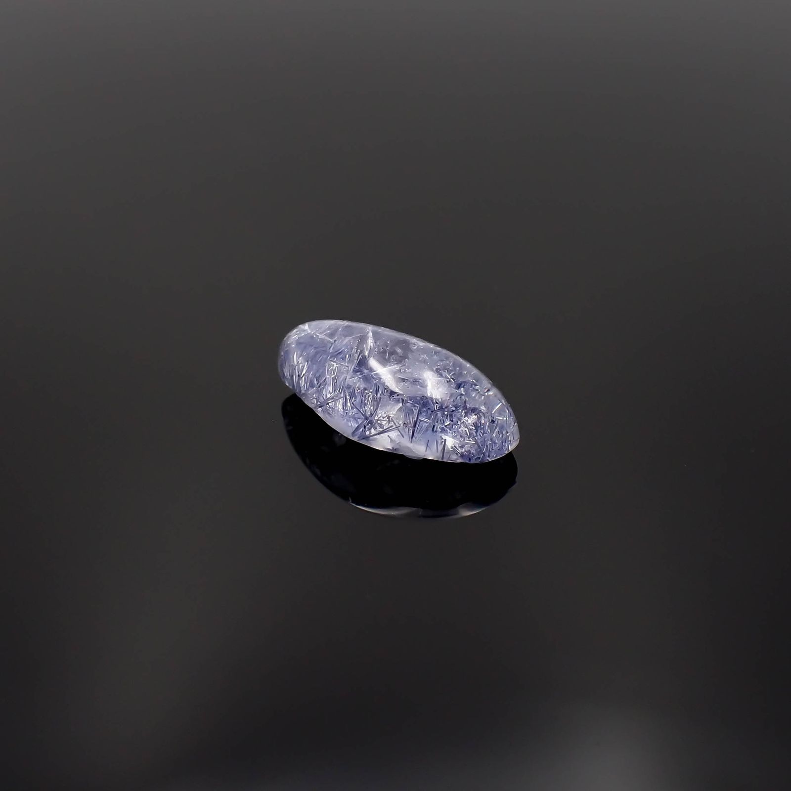 デュモルチェライトインクォーツ ブラジル産 6.32ct[230320891]17.7x8.4mm前後