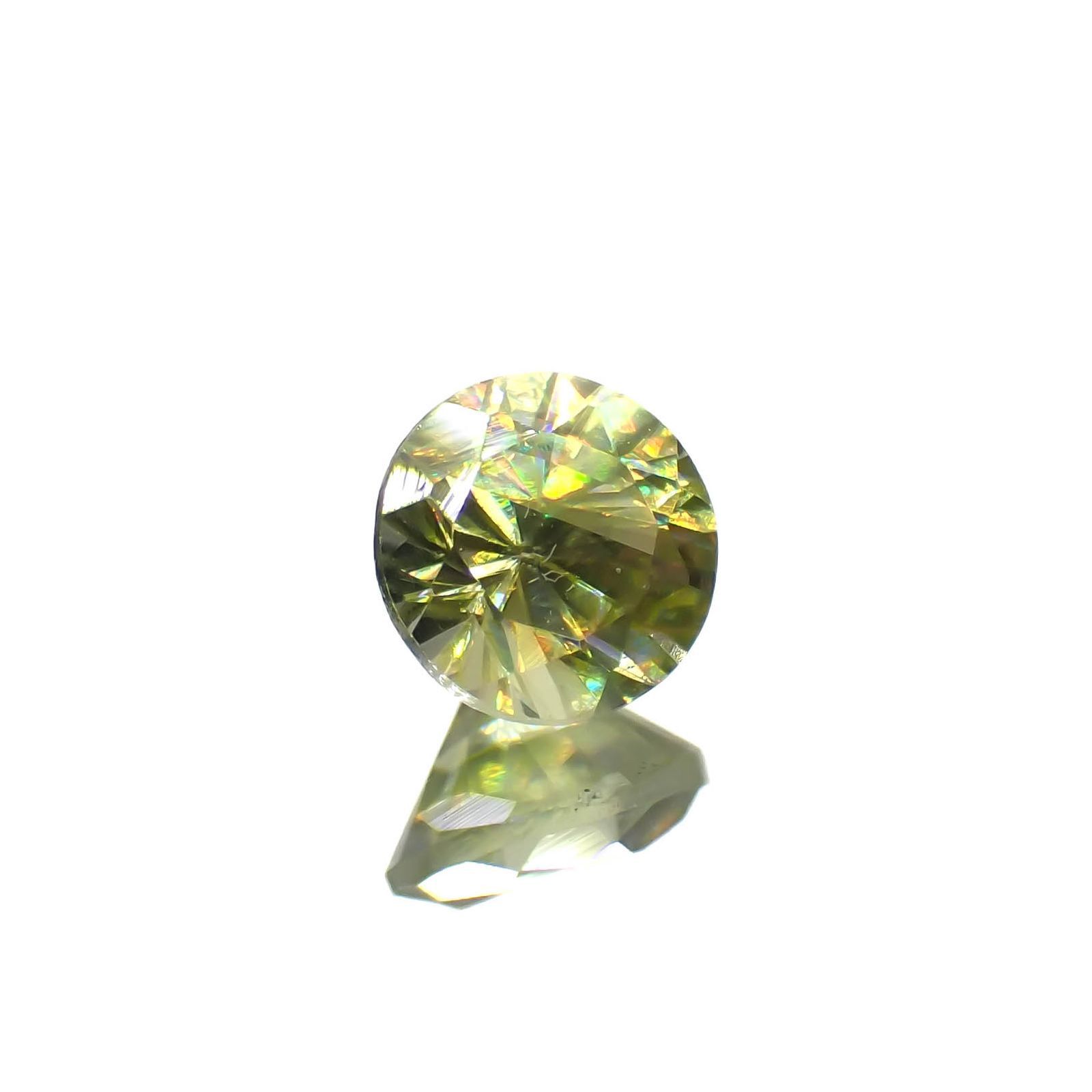 スフェーン(宝石名スフェーン)マダガスカル産 0.34ct 識別済[221219478]4.1x4.1mm前後