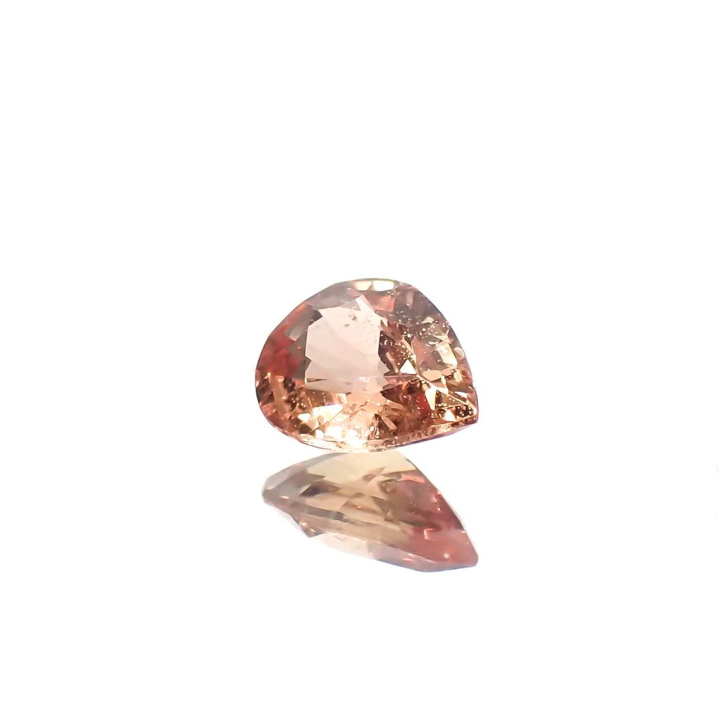 パパラチャサファイア非加熱(宝石名サファイア/別名パパラチャ・サファイア)スリランカ産 0.35ct GIA鑑付[231224696]5.1x4mm前後