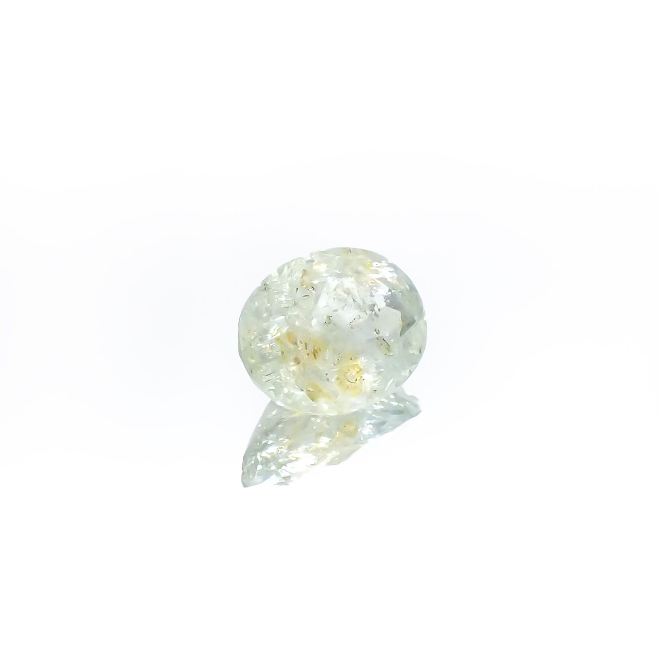 オーロラアクアマリン ブラジル産 4.55ct[240226059]12.7x9.7mm前後
