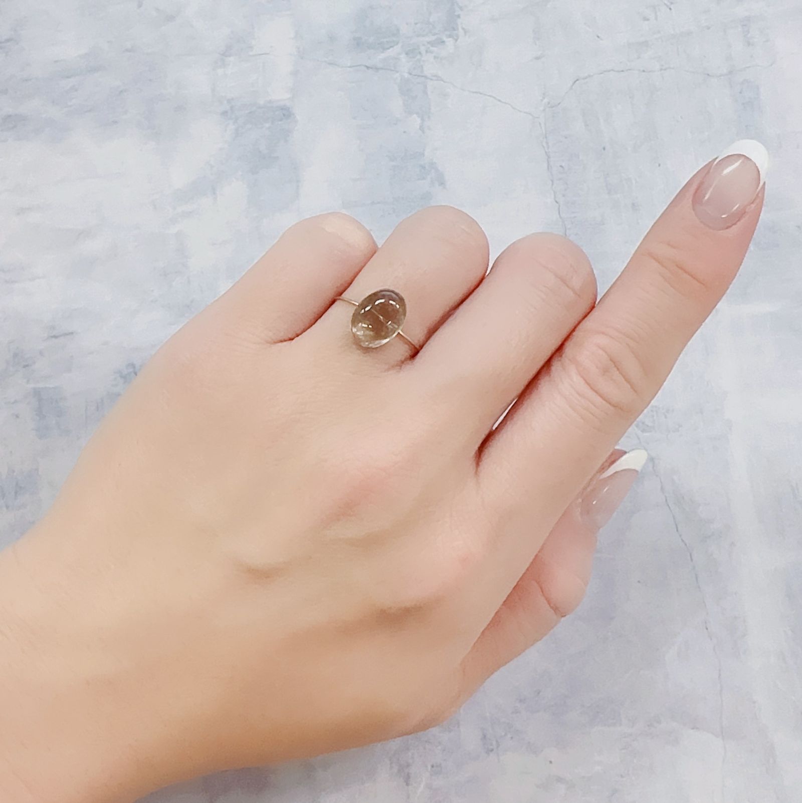 アベンチュリンアクアマリン ナイジェリア産 2.84ct[221219699]10.6x7.9mm前後