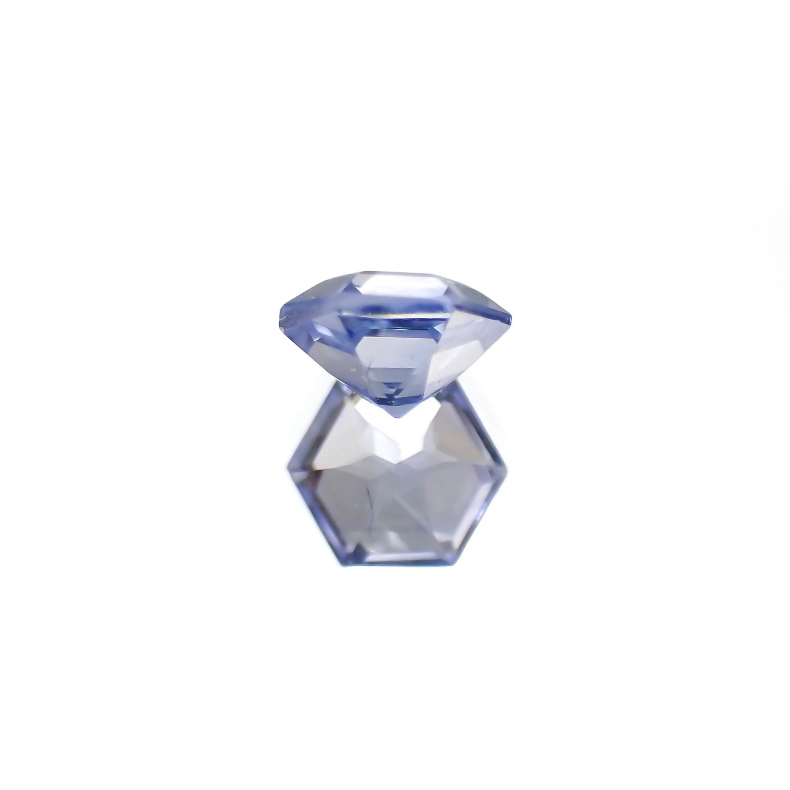 ◇ヘキサゴンカット◇サファイア(宝石名サファイア) マダガスカル産 識別済 0.29ct / 3.5x3.5mm前後 [260811056]