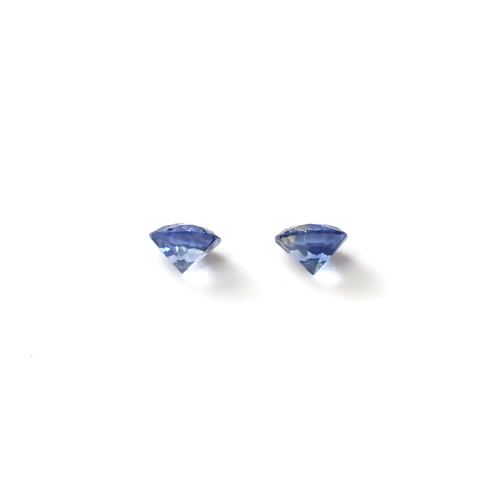◇ペアセット◇アイスブルーサファイア スリランカ/マダガスカル産 0.26ct(2pcs合計) [250830988]3x3mm前後