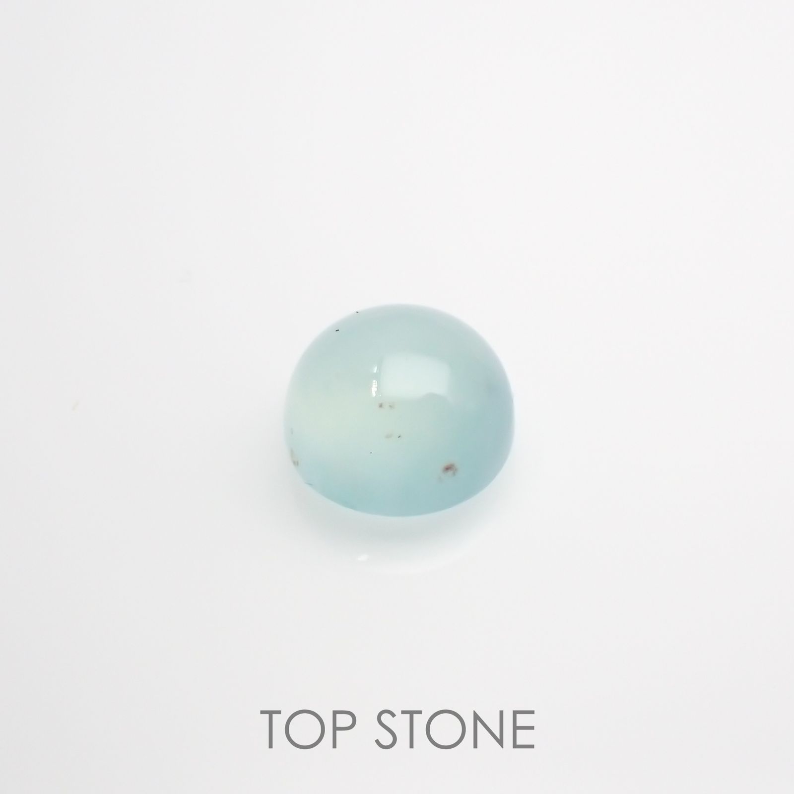 アクアプレーズ(宝石名ブルー グリーン・カルセドニー) 南アフリカ産 2.15ct 識別済[210912340]7.8×7.8mm前後
