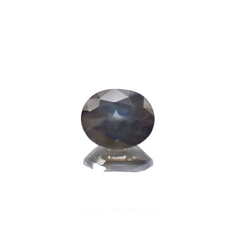 ゴールドシーンサファイア非加熱(宝石名シーン・サファイア) ケニア産 0.94ct 識別済[250711630]6.4×5.1mm前後