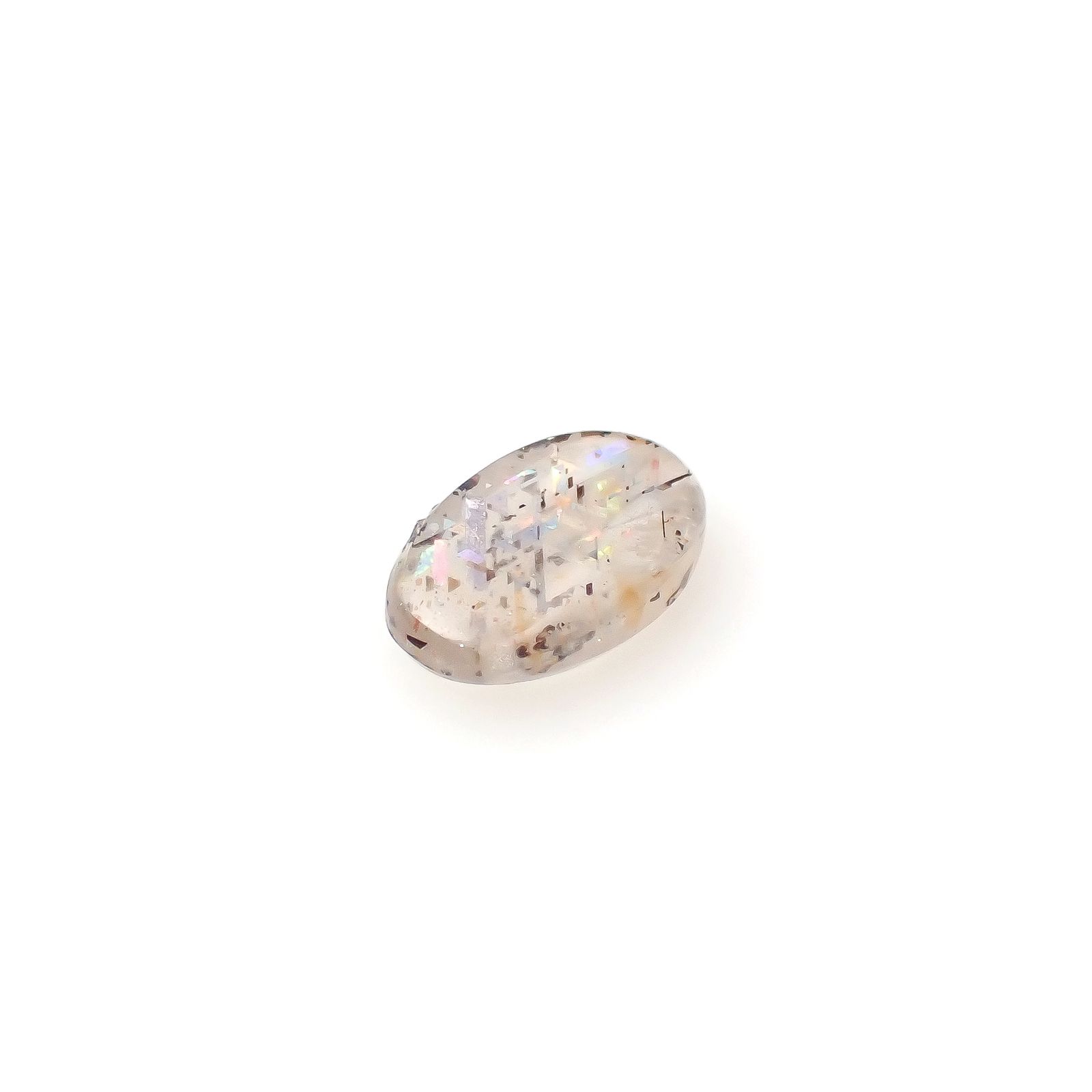 レインボーラティスサンストーン オーストラリア産 0.98ct[240326529]8.6x5.5mm前後