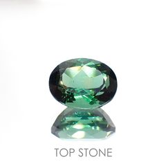 グリーントルマリン(宝石名グリーン・トルマリン) ブラジル産 2.436ct ソ付(彩珠)[21019435]9.3×7.2mm前後