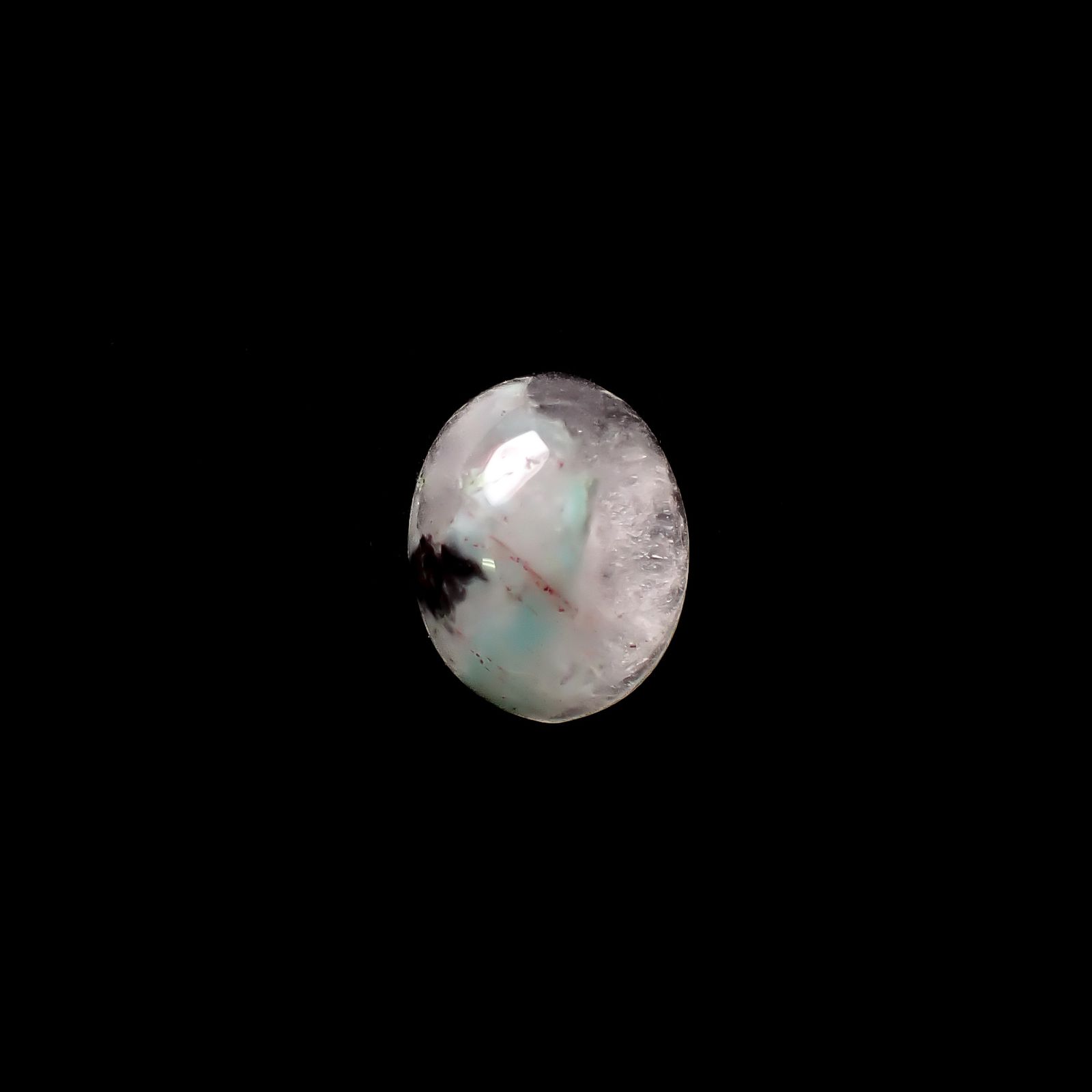 アホイトインクォーツ 南アフリカ・メッシーナ鉱山産 2.85ct [241029323]10.6x8.3mm前後