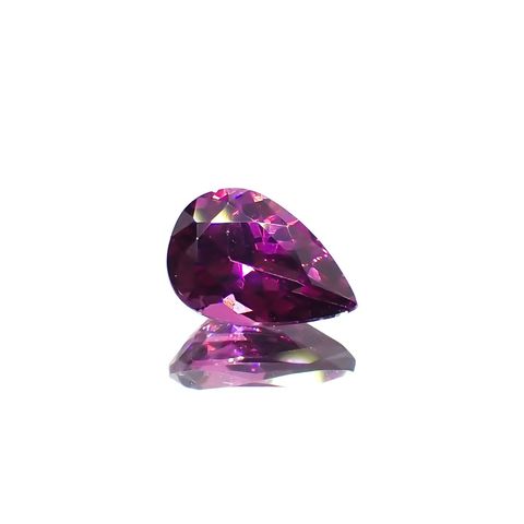 グレープガーネット(宝石名ガーネット)ブラジル産 0.71ct 識別済[250917711]6.8x4.6mm前後