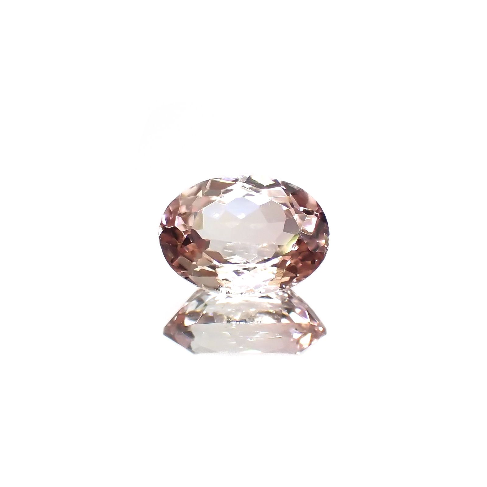 バイカラートルマリン(宝石名トルマリン)コンゴ民主共和国産 1.69ct 識別済[220717024]8.8x6.4mm前後