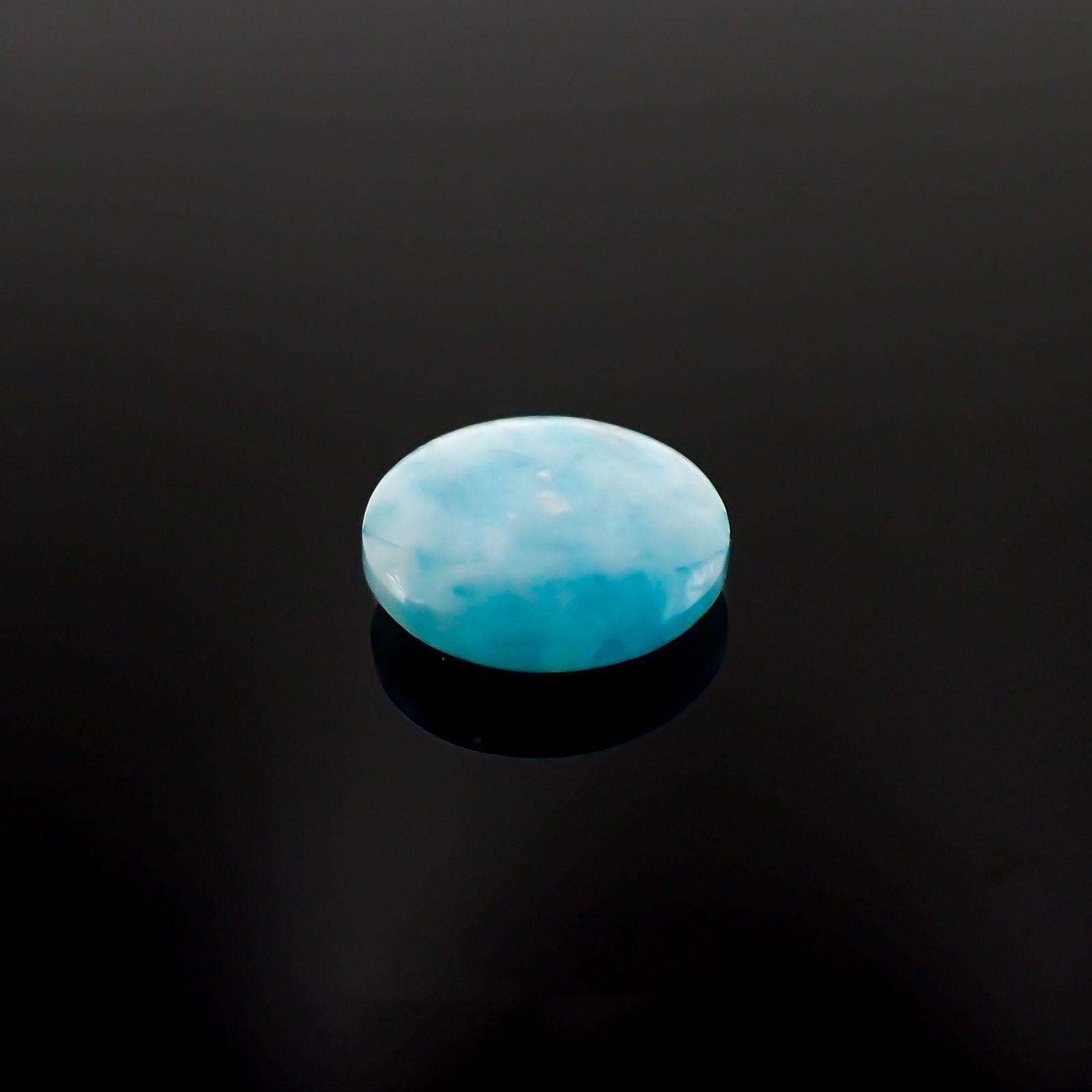 パライバトルマリンインクォーツ(宝石名トルマリンインクォーツ/別名パライバ・トルマリン)ブラジル産 4.081ct ソ付(宝貴協)[221018820]12.1x12.1mm前後