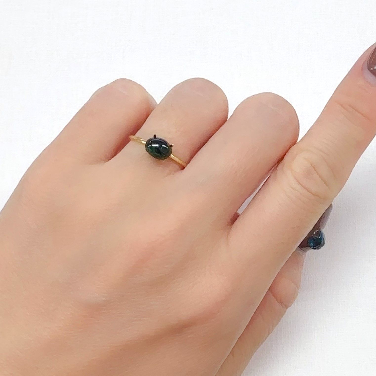 クロムトルマリン タンザニア産 0.95ct[240527783]7x5.6mm前後