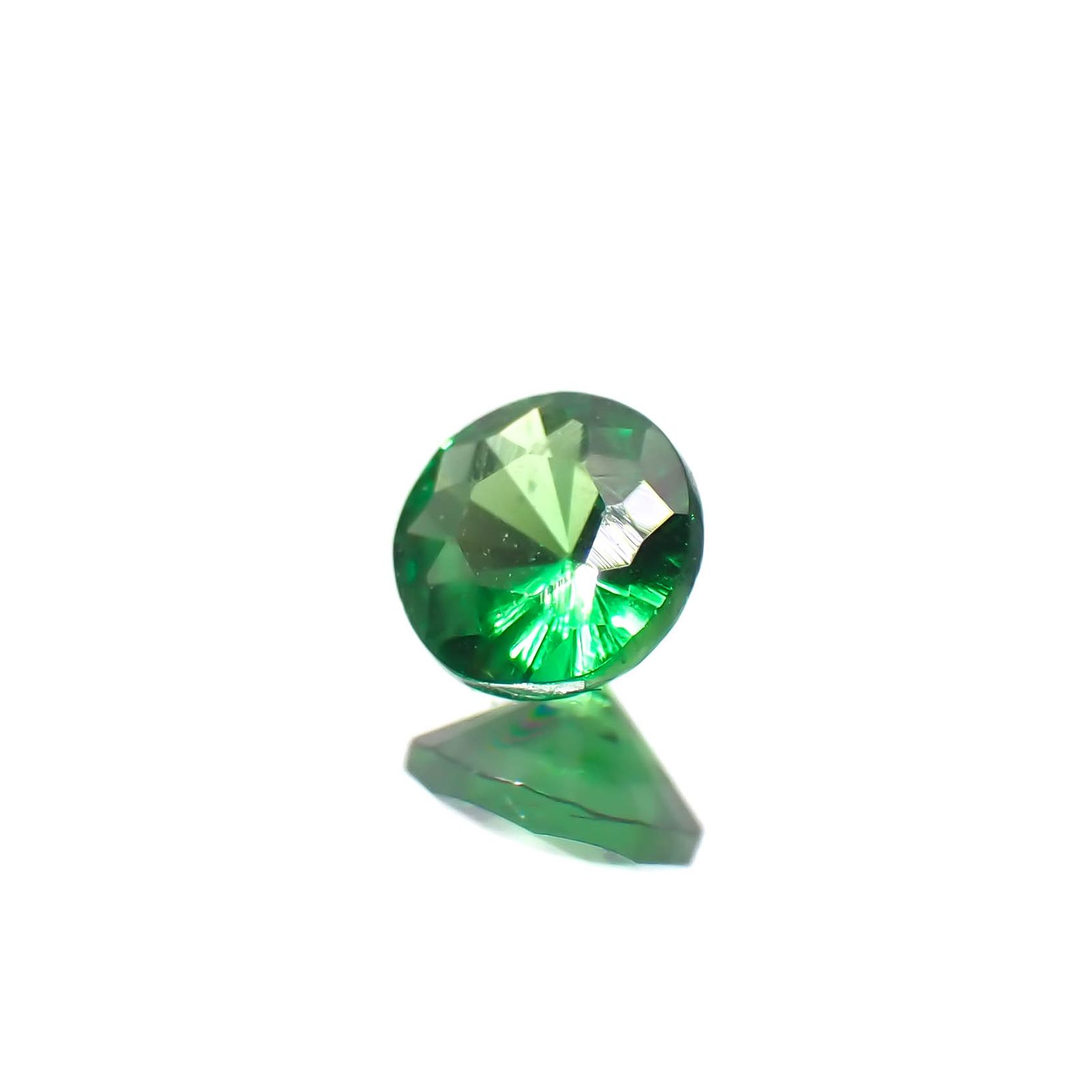 ツァボライト(宝石名グリーン グロッシュラー・ガーネット)タンザニア産 0.15ct 識別済[240226084]3.2x3.2mm前後