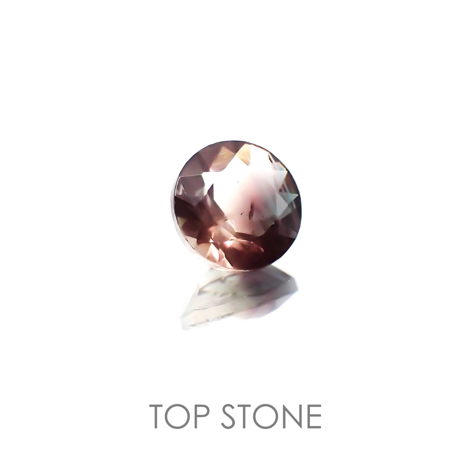 バイカラーオレゴンサンストーン アメリカ産 ルース 0.44ct[20118403]5×5mm前後