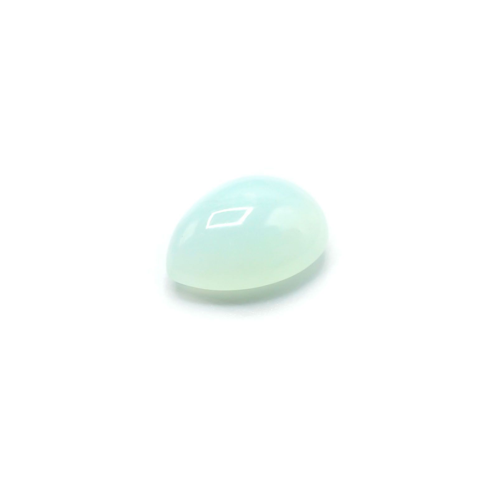 ブルーオパール(宝石名ブルー・コモン・オパール)ペルー産 3.251ct ソ付(彩珠)[231023988]12.5x9.6mm前後