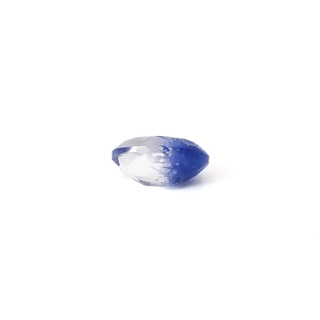 デュモルチェライトインクォーツ ブラジル産 0.65ct / 6.8x4.5mm前後 [260331851]