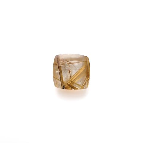 太陽ルチルクォーツ ブラジル産 10.88ct[240427310]15.3x14.6mm前後