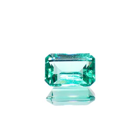 ノンオイルエメラルド(宝石名エメラルド)コロンビア産 1.03ct GIA鑑付[230823283]7.46x5.08mm前後