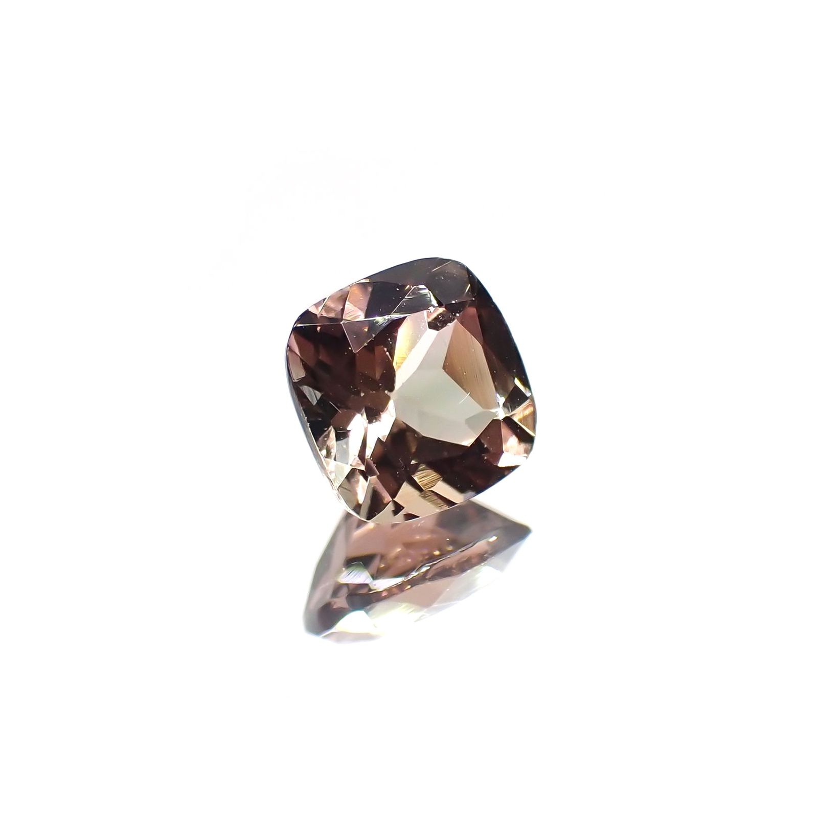 バイカラートルマリン(宝石名バイカラー・トルマリン) コンゴ民主共和国産 1.281ct ソ付(彩珠)[211013609]6.5×6.5mm前後