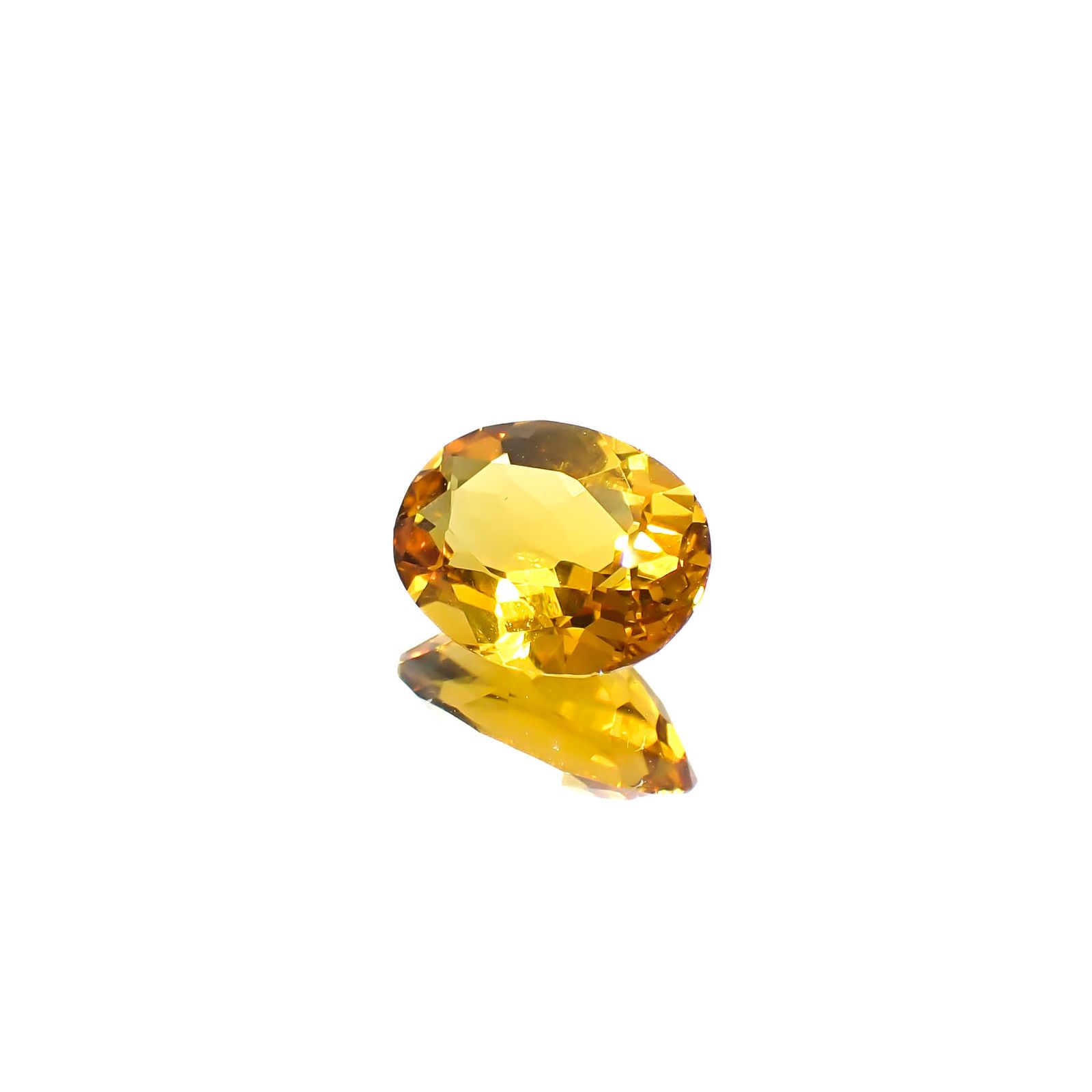 ゴールデンベリル(宝石名ゴールデン・ベリル)ブラジル産 0.99ct 識別済[250530347]8.1x6.1mm前後