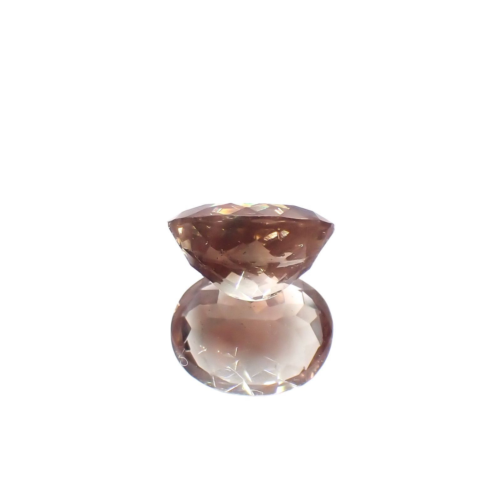 バイカラーオレゴンサンストーン(宝石名ラブラドライト)アメリカ・オレゴン州産 2.55ct 識別済[231224667]10x7.9mm前後