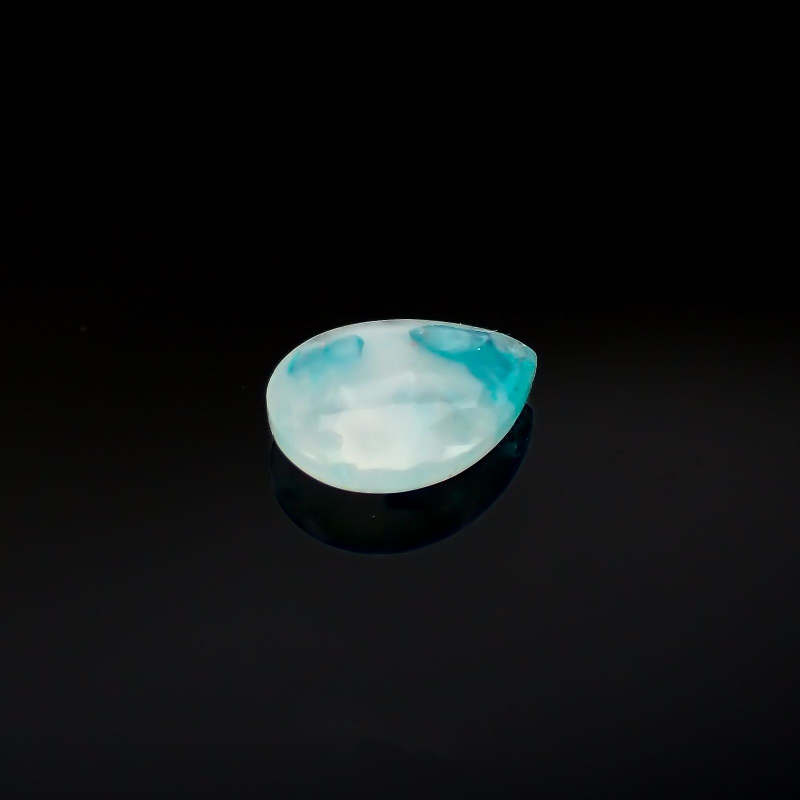 パライバトルマリンインクォーツ ブラジル産 1.18ct[220716915]9.1x7.2mm前後