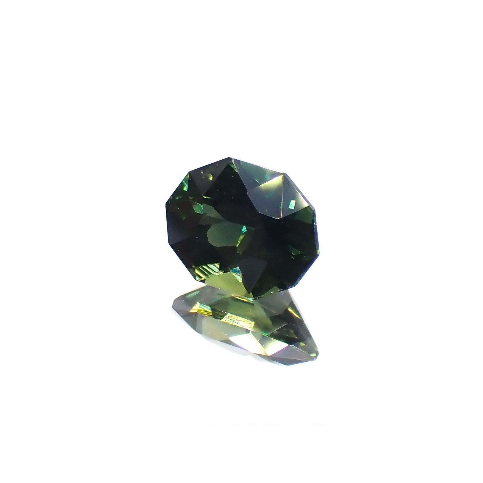 ◇カスタムカット◇バイカラーサファイア オーストラリア産 0.87ct / 6.6x4.9mm前後 [221018359]