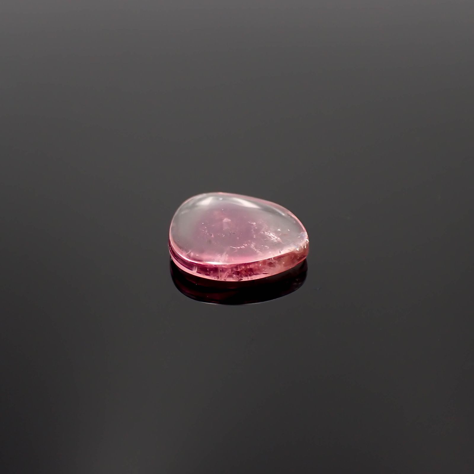 ピンクウォーターメロントルマリン 原石スライス コンゴ民主共和国産 2.77ct[230421484]11.8x10.3mm前後