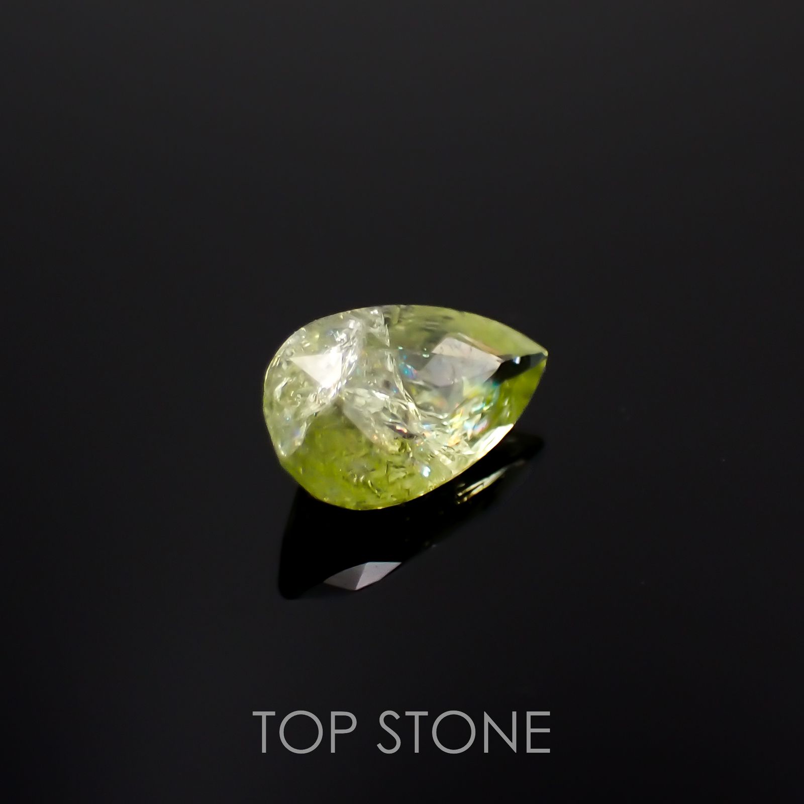 イリデッセンスクロムトルマリン(宝石名トルマリン)ケニア産 0.63ct 識別済[221119092]7.5x4.4mm前後