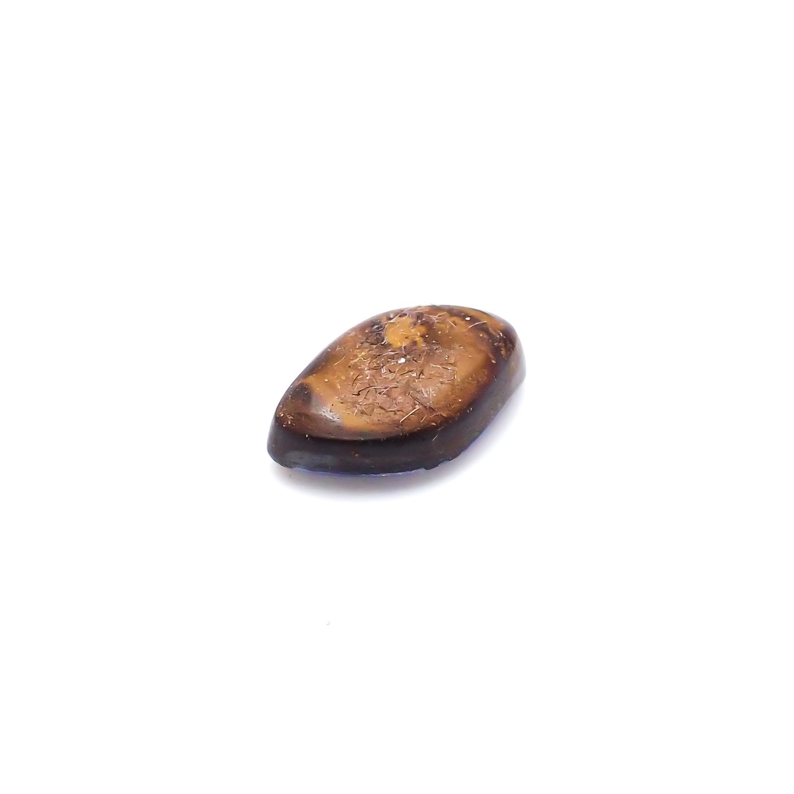 ボルダーオパール 原石磨き オーストラリア産 1.99ct[240226201]10.6x7.2mm前後
