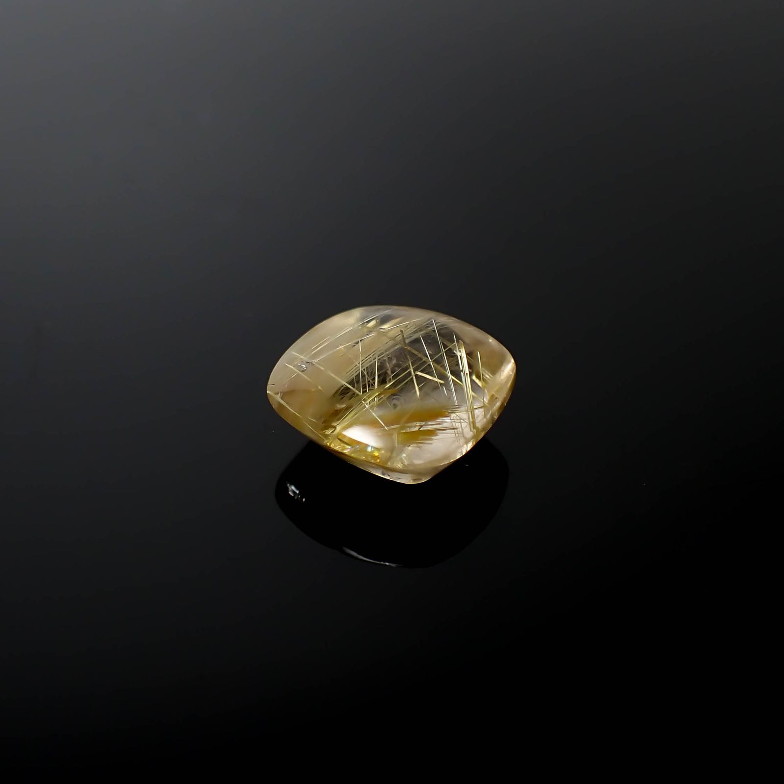タイチンルチルクオーツ ブラジル産 8.29ct[240427321]13.1x12.7mm前後