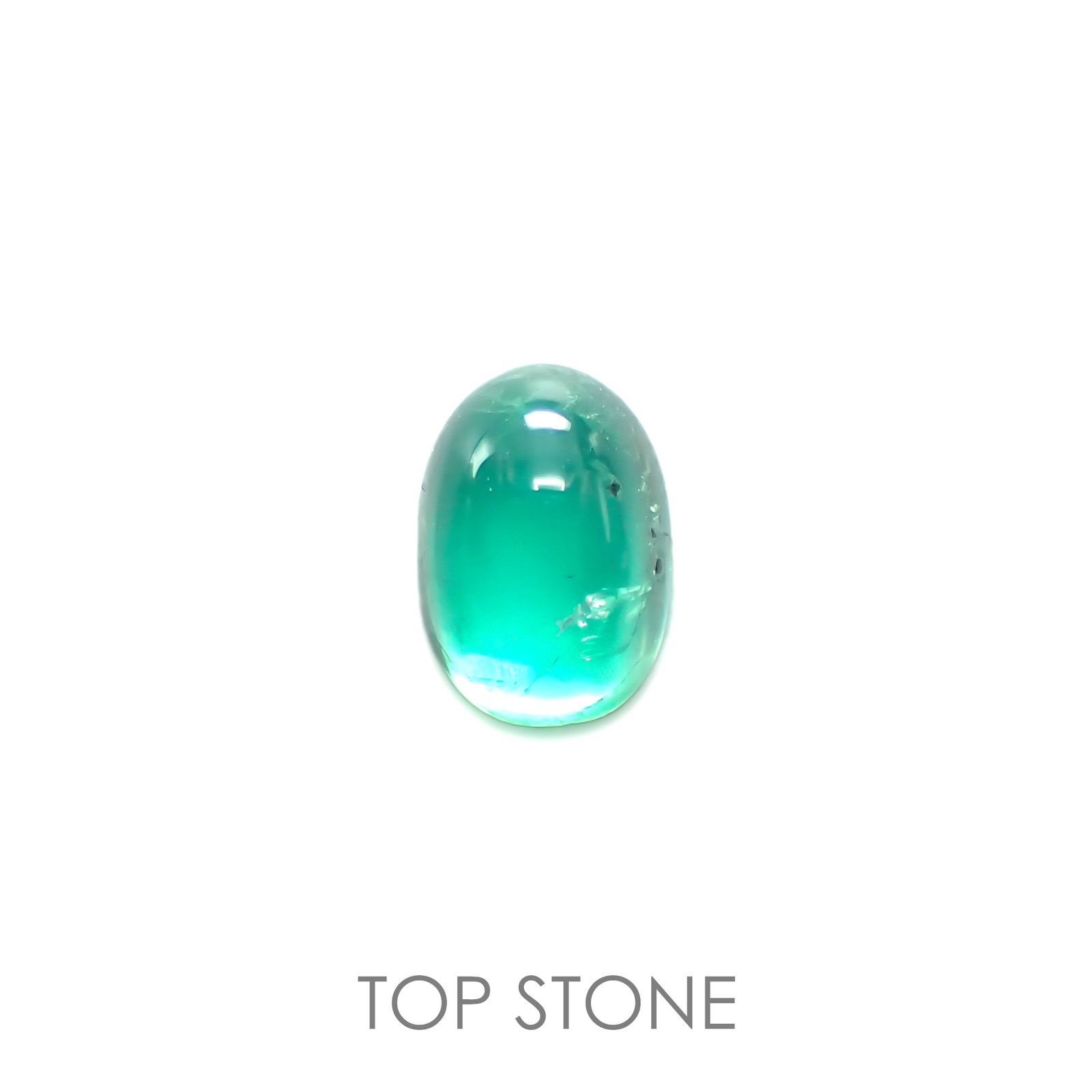 エメラルドキャッツアイ(宝石名エメラルド)コロンビア産 0.64ct 識別済[220115180]6.3x4.4mm前後