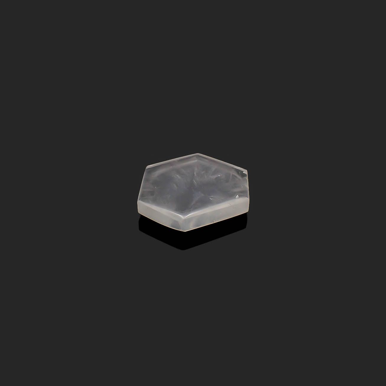 トラピッチェクォーツ 偏光板2枚付き コロンビア・ボヤカ産 49.84ct[230622271]29.5x26.7mm前後