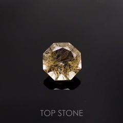 ◇オクタゴンカット◇ルチルクォーツSA ブラジル産 ルース 0.82ct[210511018]6×6mm前後
