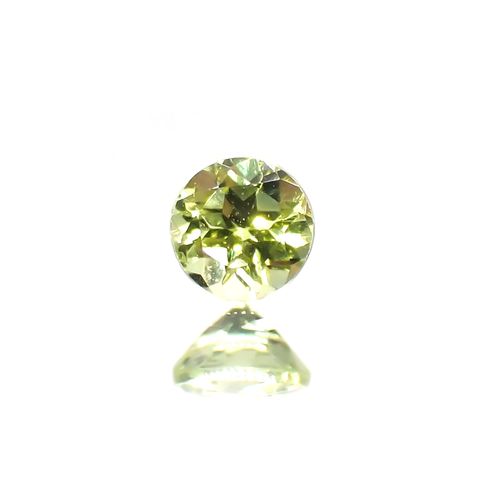 パロットクリソベリル(宝石名クリソベリル)インド産 0.12ct 識別済[220114520]2.7x2.7mm前後