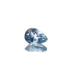 アクアマリン サンタマリアカラー マダガスカル産 0.58ct[240326965]6.8x4.8mm前後