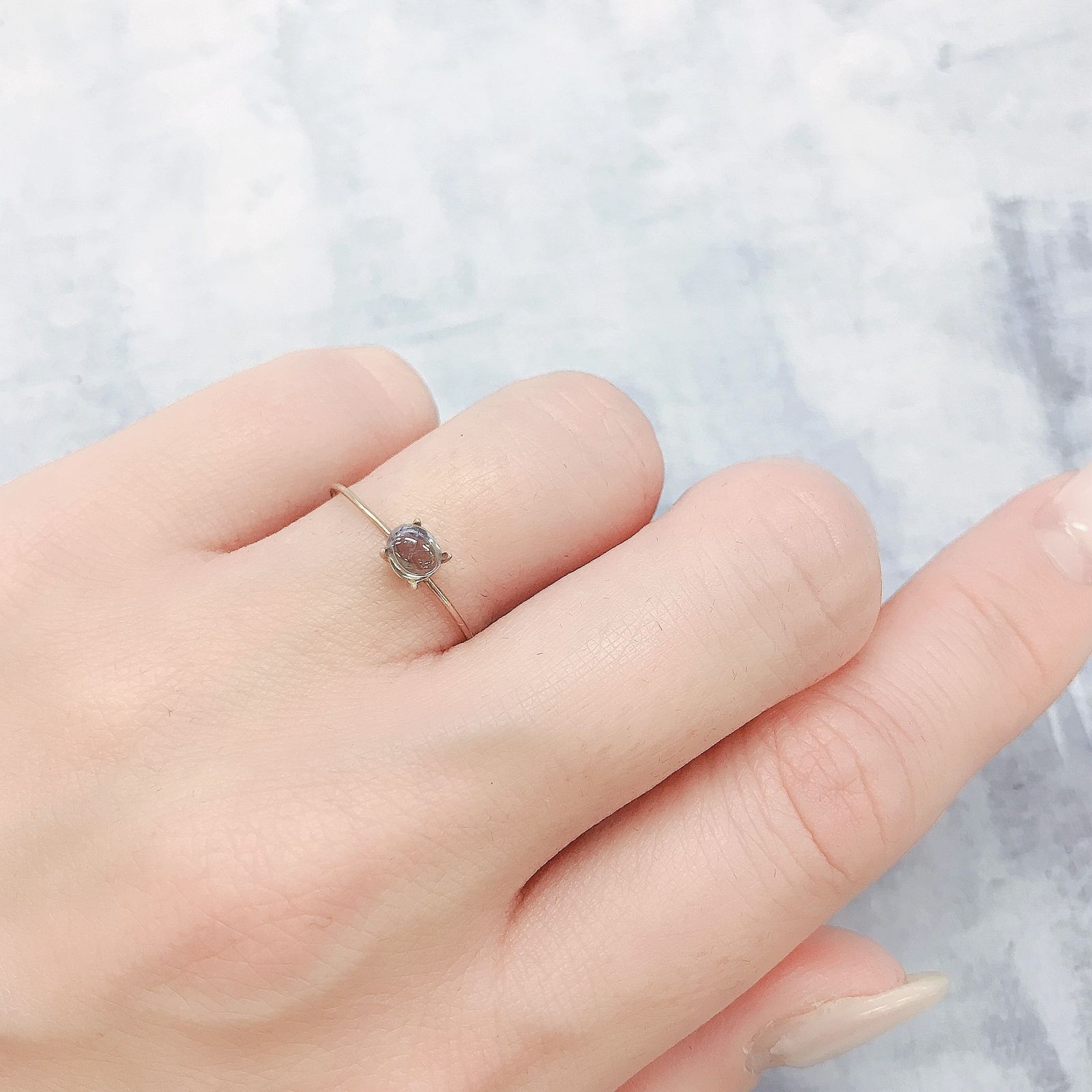 ブルーコーネルピン(宝石名コーネルピン)タンザニア産 0.35ct 識別済[220616295]4.4x3.6mm前後